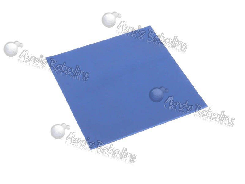 Lamina Disipadora Termal Azul (Chicle) / 100mm x 100mm x 2mm