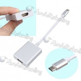 Adaptador Usb-c 3.1 Type C A Hdmi Macbook Chromebook Tablet