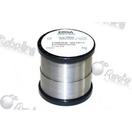 Soldadura ERSA / Estaño 60% - Plomo 40% / 2,2% Flux / 1,0mm / 250 Gramos