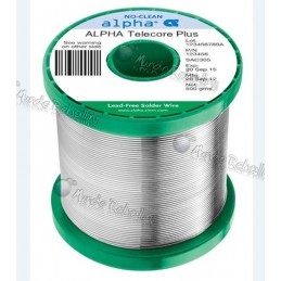 Soldadura Sin Plomo ALPHA / 500 gr / 0.5mm / Sn99-Ag0,3-Cu0,7 / SACX0307-05