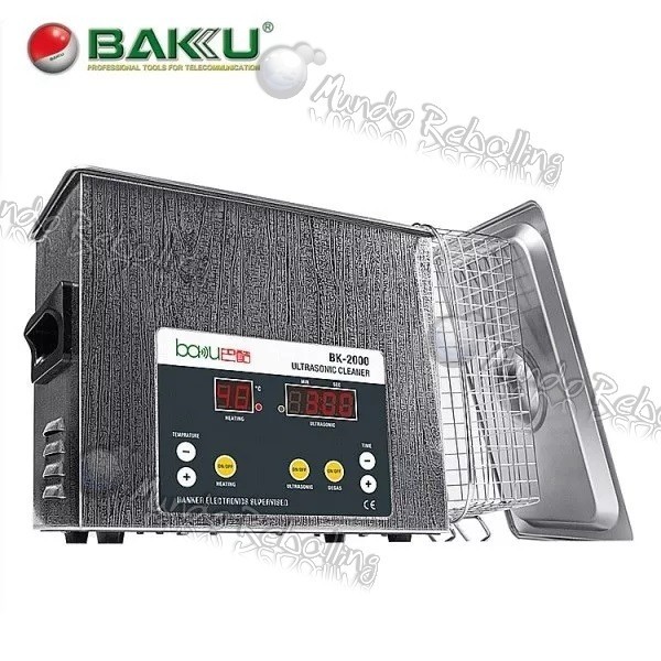 Limpiador (tina) Ultrasonido Baku BK-2000 / 3.2 Lts. / 120W / 220V / Con Calefactor