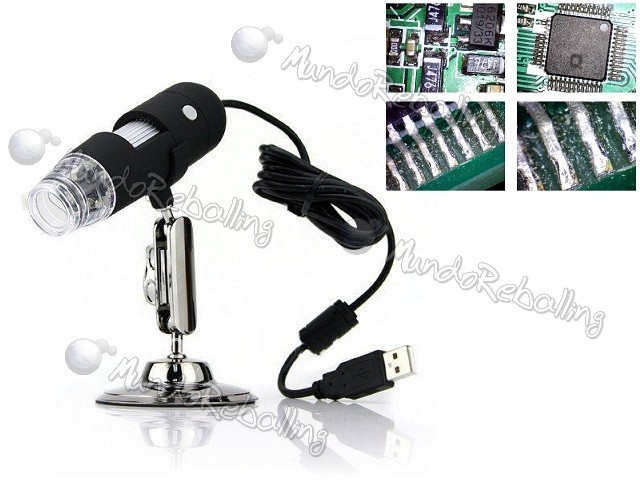 Microscopio Digital USB Modelo BY012B 20X-500X 2.0 MP / 8 Luces LED
