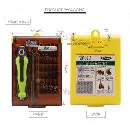 Set Destornilladores de Precisión 37 en 1 / Cromo-Vanadio / BEST / BST-8914