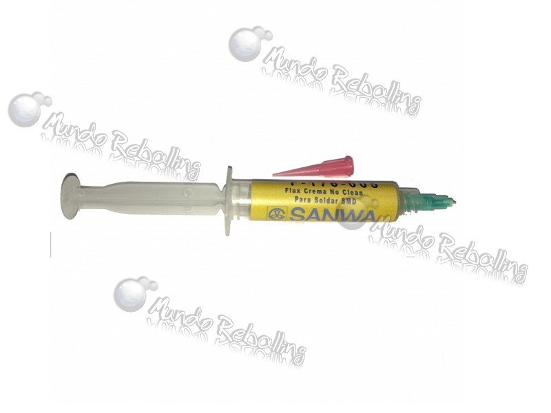 Flux Sanwa SPF-176 / 10cc / No Clean / Con boquilla dispensadora