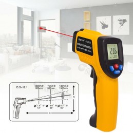 Termómetro Infrarrojo Digital Láser GM320 (Sin contacto) -50ºC a 380ºC