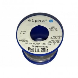 Soldadura en Rollo ALPHA / 250 gr / 0.5mm / Sn60-Pb40 / 189MSX05-250