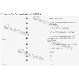 Set Destornilladores de precisión 58 en 1 / Pro's Kit / SD-9808N