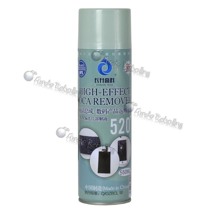 Spray Removedor Pegamento OCA y UV / 550ml / Chason Tech 520