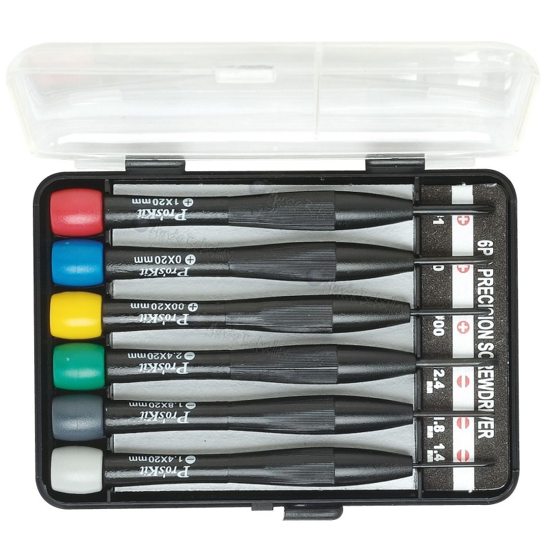 Set 6 destornilladores perilleros / Pro's Kit / 8PK-2061 / Alta calidad