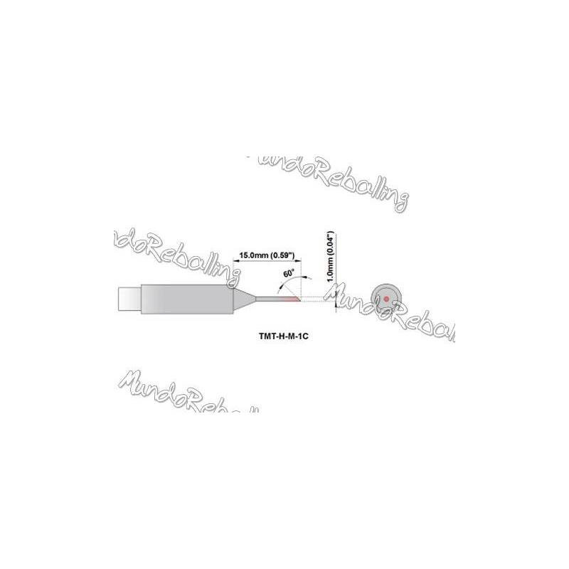 Punta 900M-T-1C 1mm Long Life Per Saldatore Yihua Atten Saike Baku - Foto 10