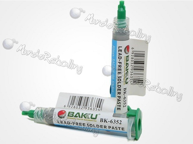 Soldadura en Pasta / Libre Plomo / Jeringa 16gr. / BAKU / BK-6352