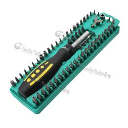 Kit detornillador 62 piezas profesional