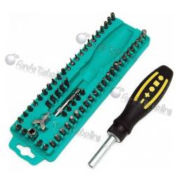 Kit detornillador 62 piezas profesional