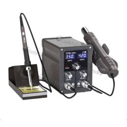 Estación de soldar cautin y aire caliente baku 898A+