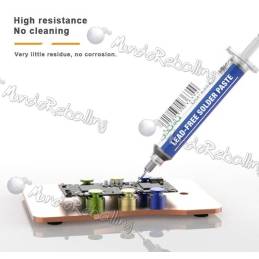 Soldadura en Pasta libre de plomo en jeringa