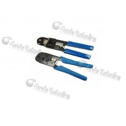 Crimpeadora para prensar conectores modulares RJ-45, RJ-12, RJ-11, RJ-9 - HT-N5684R