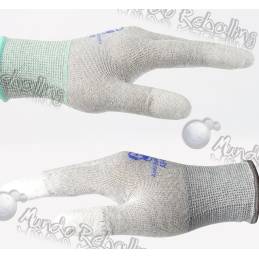 Guantes Anti-Estáticos (ESD) / Talla L / Mechanic / AS-02L / Dedos de goma