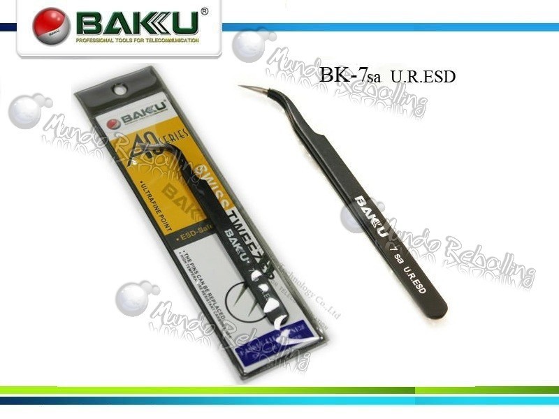 Pinza Baku BK-7sa A8 U.R.ESD / Punta Fina Curva