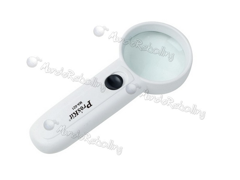 Lupa de mano Pro's Kit MA-021 / 3.5X / 2 Luces LED