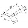 PUNTA PALETA PARA ICON 2.4 MM LARGA / 102PDLC24L *