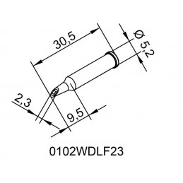 PUNTA MINIOLA PARA ICON 2.3 MM / 102WDLF23 *