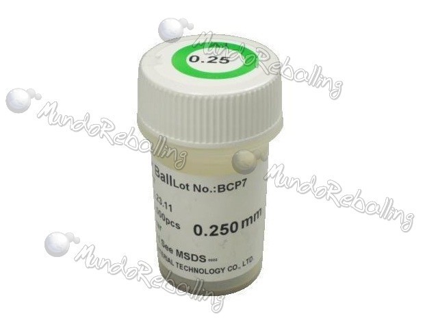 Bolas de Soldadura 0,25mm (Estaño 63% / Plomo 37)