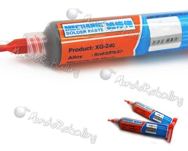 Soldadura en Pasta Mechanic / Estano63-Plomo37 / Jeringa 35gr / XG-Z40