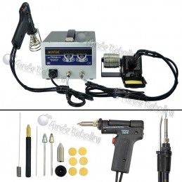 AOYUE 701A++ / Estación 3 en 1 / Cautín + Extractor Soldadura y Gases / 60W+70W