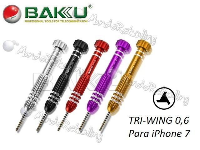 Destornillador Tri Wing 0,6 / BAKU BK-350 / Alta precisión y Resistencia a la Torsión
