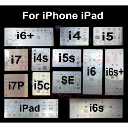 (DESCONTINUADO) Pack 13 Stencils Celulares iPhone 4 4S 5 5S 6 6S 7 Plus iPad