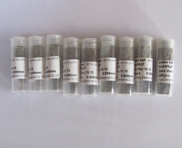 Bolas de Soldadura 0,25mm (Estaño 63% / Plomo 37%) / 25.000 unidades aprox.