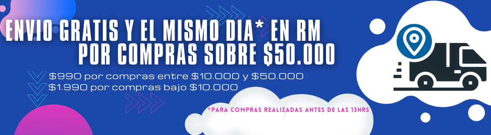 Envíos gratuitos en RM por compras sobre $50.000